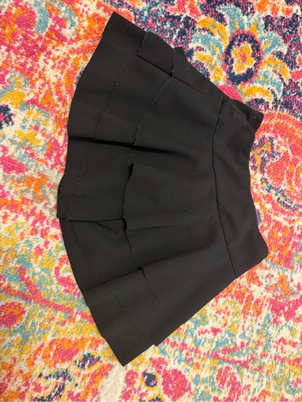 Black Pleated Mini Skirt - Classic Women's Skirt